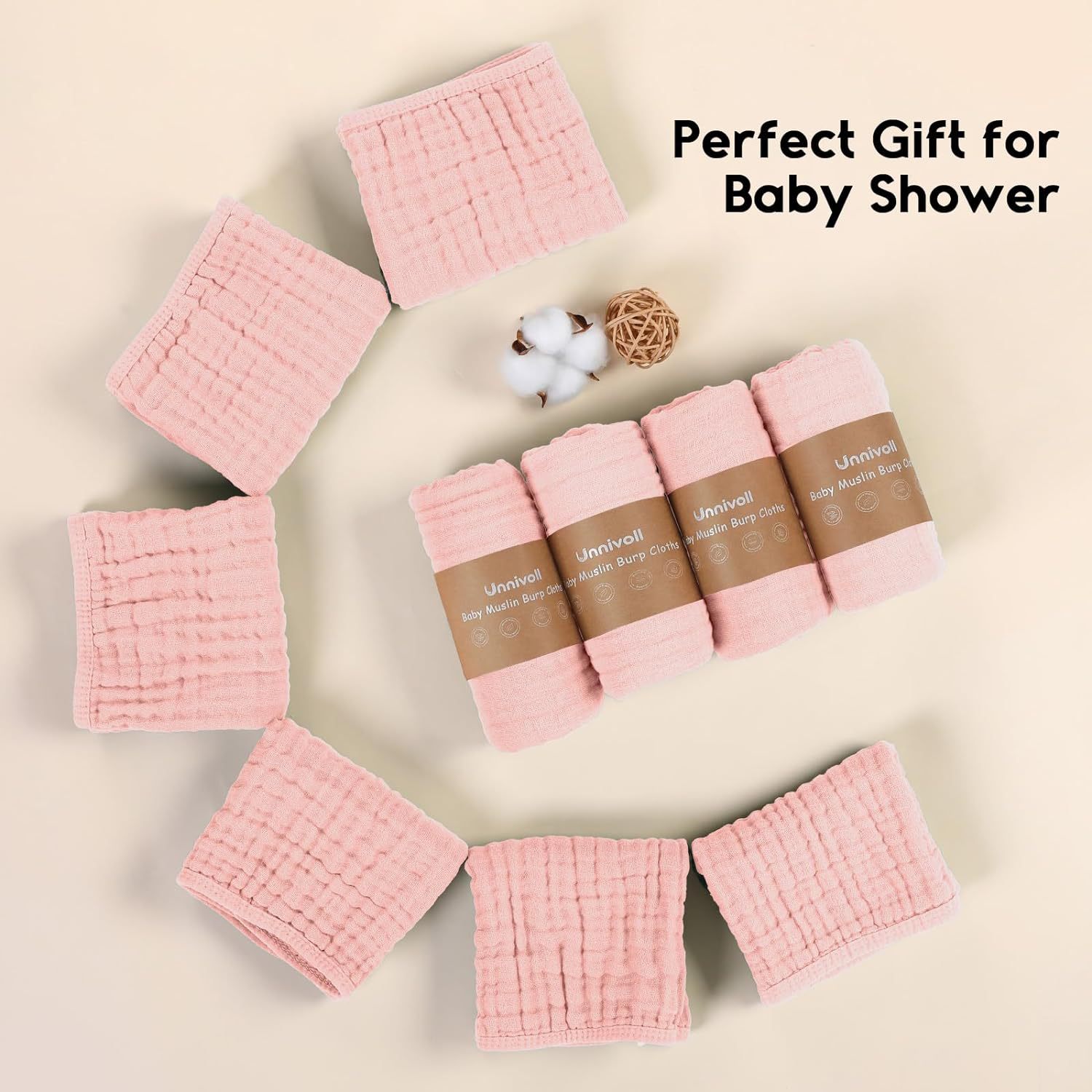 Paquete de 12 piezas de toalla de saliva de algodón para bebé, toalla triangular, súper suave y absorbente, niño y niña, estilo explosivo transfronterizo de Amazon