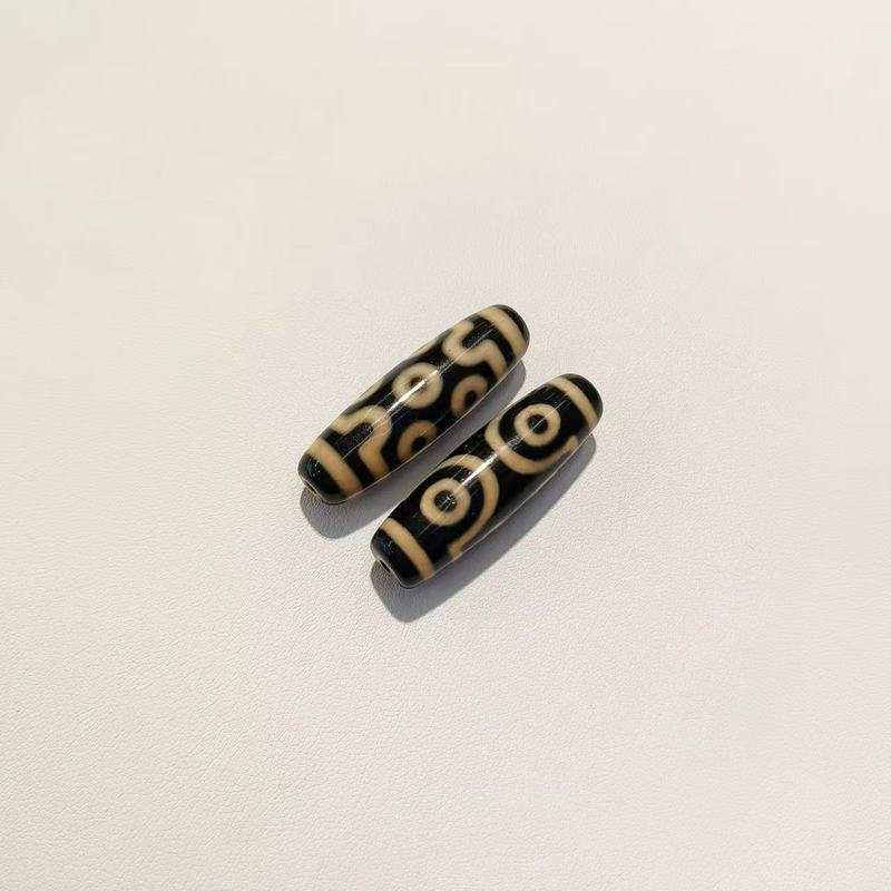 チベット式瑪瑙天珠2-9眼天珠牙黄風化包糊38mm天珠diyアクセサリーネックレス【a級】|undefined