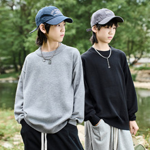 2025秋季新款套头宽松中大男童毛衣简约柔软亲肤儿童潮牌外穿上衣