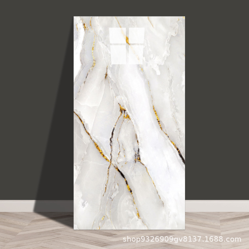 Autoadhesivo adhesivo de pared transfronterizo papel de pared de aluminio plástico imitación de azulejos adhesivo a prueba de agua a prueba de humedad papel de pared decorativo de fondo de baño