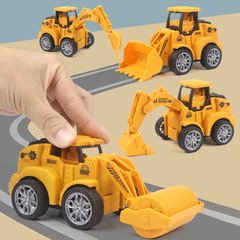 Children's inertia simulation engineering vehicle car push type can run hot selling excavator bulldozer toy manufacturer wholesale