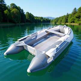 工厂批发冲锋舟加厚防汛救生艇冲锋艇钓鱼艇充气船含船桨