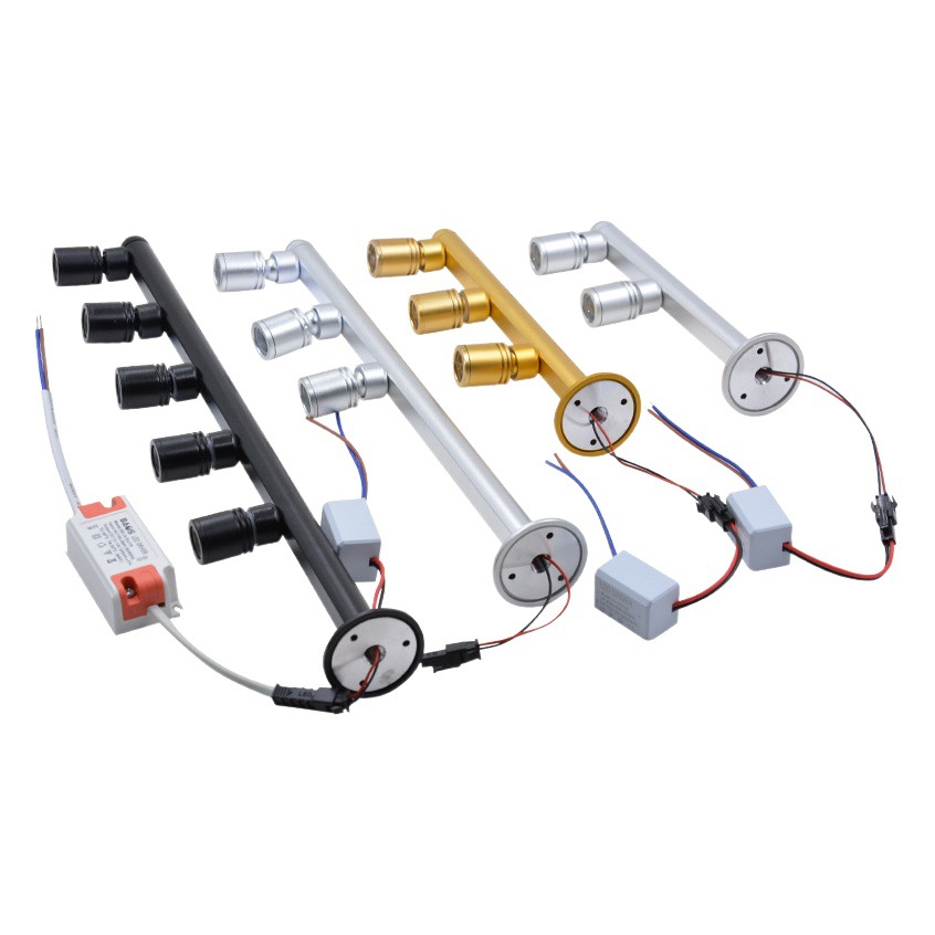 Lámpara de gabinete led proyector 2W escaparate proyector 3W lámpara de poste lámpara de la joyería lámpara del gabinete del vino 5W pequeño proyector lámpara de pantalla led