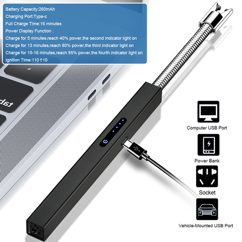 【Fast Charging Model】Type-C Port  New Model 15-Minute Full Charge Arc Igniter Kitchen Igniter