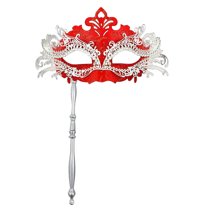 Ventas transfronterizas de metal con diamantes de cola de fiona desmontable varilla romana de mano máscara de mitad de cara juegos de cine y televisión props de interés