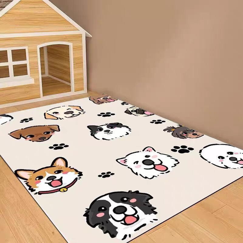 ペットフロアマット防水と尿防止犬防水フェンス犬小屋マット犬ケージ耐摩耗性洗濯不要の拭き取り可能なカーペット|undefined