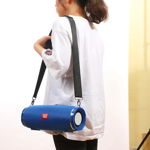 TG187 War Drum Wireless Bluetooth Speaker, Strap Outdoor Subwoofer, War Drum Card Bluetooth Speaker