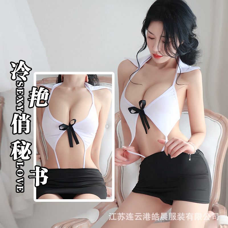 Sansheng Yin Sexy Intimates Sexy Passion Uniform Temptation Mood Nightgown Secretary Hot Student Pure Desire 8401