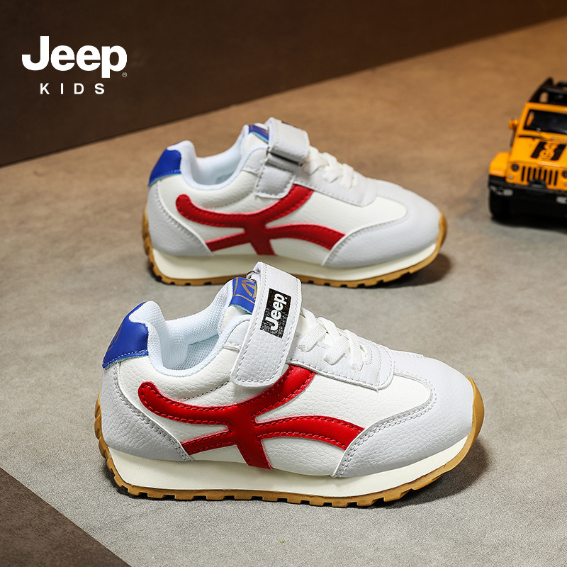 Jeep男童运动鞋2025新款轻便软底阿甘鞋儿童鞋子春秋款女童跑步鞋|undefined