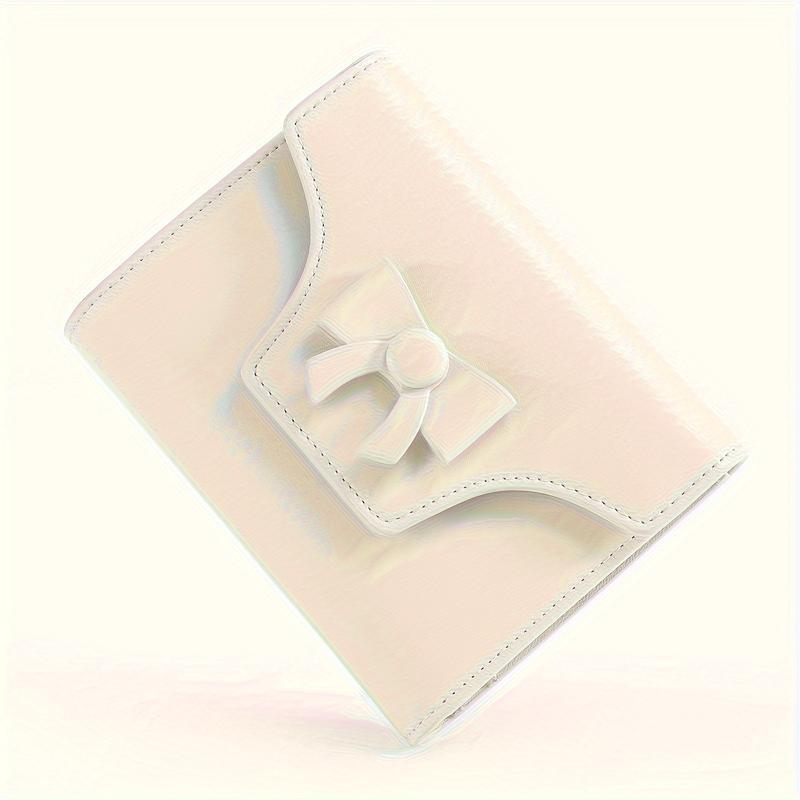 B4605 Dropshipping Aliexpress Amazon Cross-Border New Women's Wallet Cream Leather Short Wallet