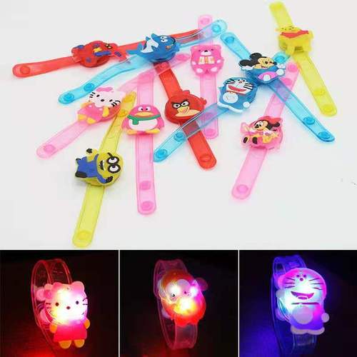Luminous bracelet cartoon creative watch children's luminous watch mixed color street stall outdoor night hot selling toys