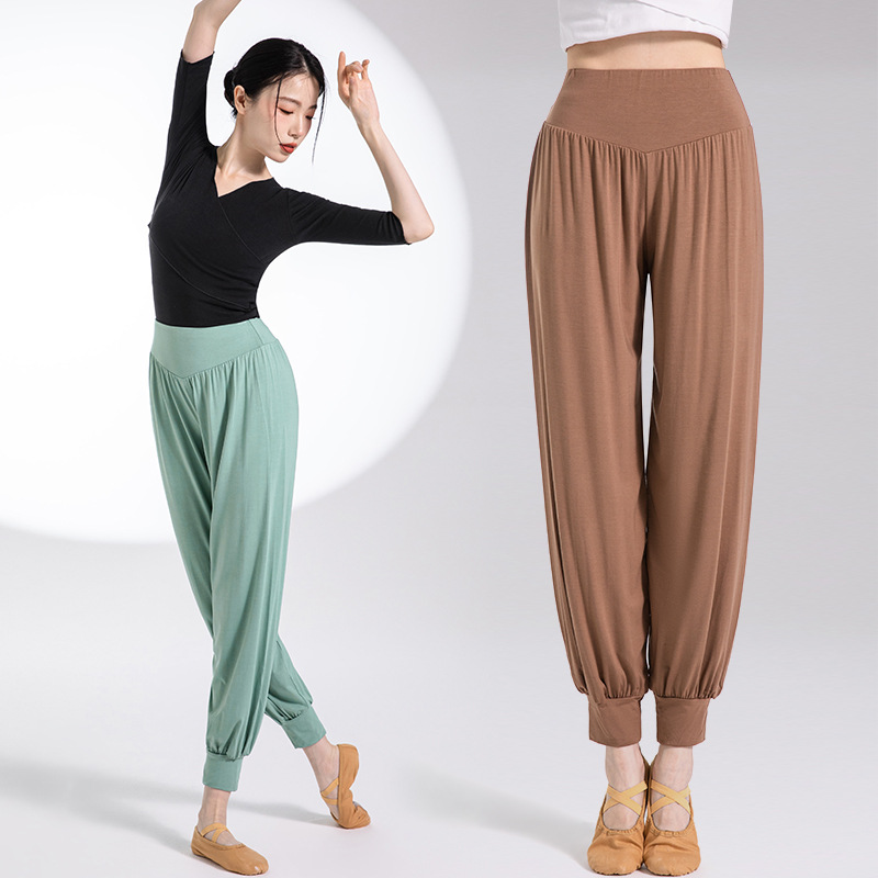 Dance Pants Modal Classical Pants Yoga Pants Chinese Dance Modern Dance Costume Lantern Pants Practice Pants