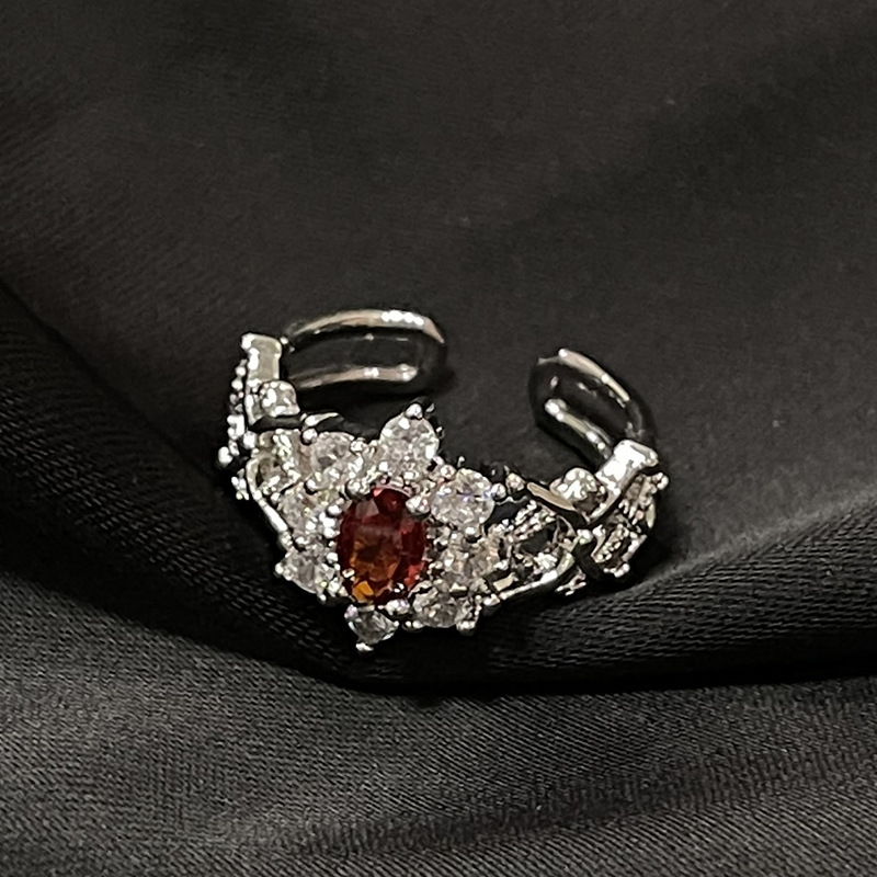 7g Weight Zircon Inlay Material Rings Classification Adjustable Ring Size 1 Piece Quantity Daily Occasion Copper Material Geometric Pattern All Seasons Season Women's Gender Inlay Design IG Style, Shiny Style Wholesale Jewelry IG Style Shiny Geometric Copper Zircon Inlay Rings 15