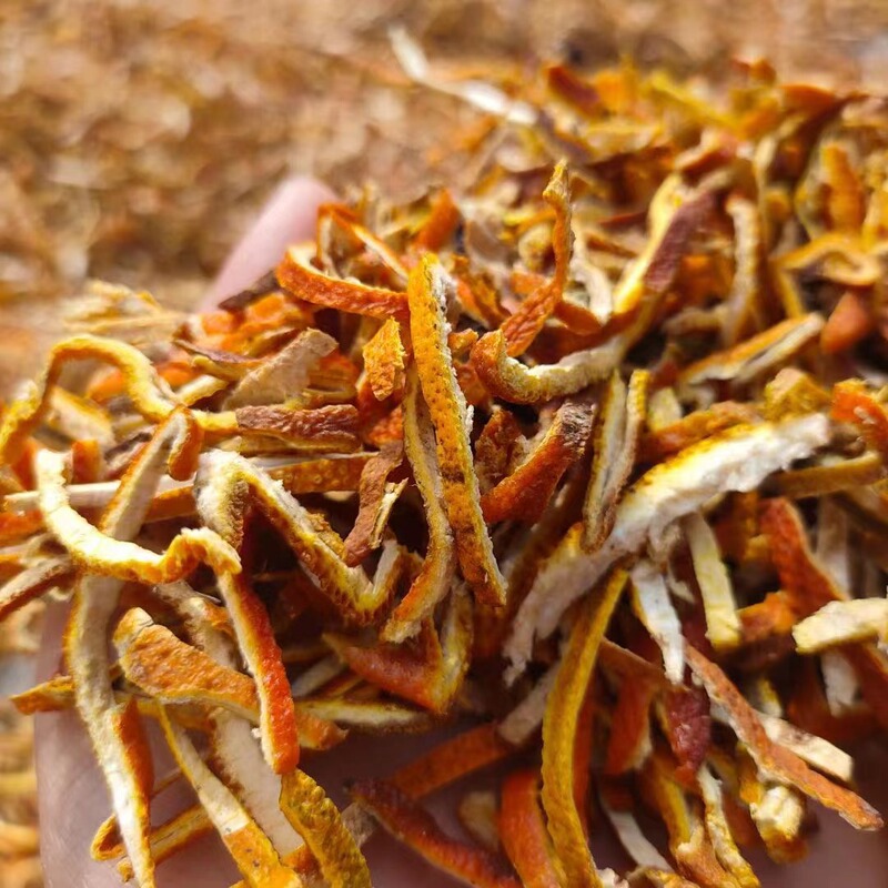 Xinhui Tangerine Peel Silk New Arrival Orange Peel Dried Green Silk Orange Peel Bulk Big Red Old Orange Peel Tea Origin Wholesale