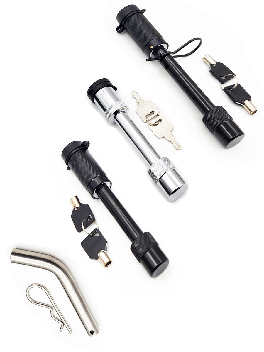 汽车方口拖车插销锁拖车钩固定销子防盗房车后杠尾勾拖车球头臂