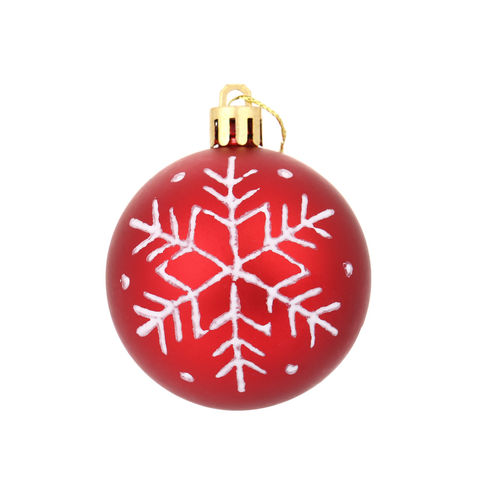 Decoración del hogar de Amazon 6cm caja de regalo de Navidad roja DIY colgante de árbol de Navidad escena del centro comercial