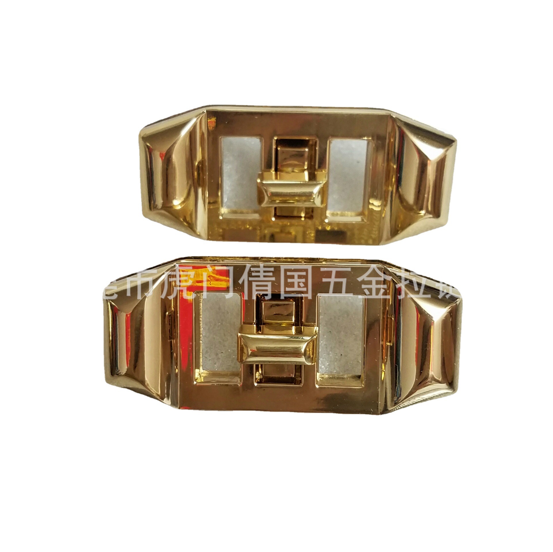 箱包五金配件锁扣 女包锌合金转锁 长方形转锁 方孔转锁 新款转锁