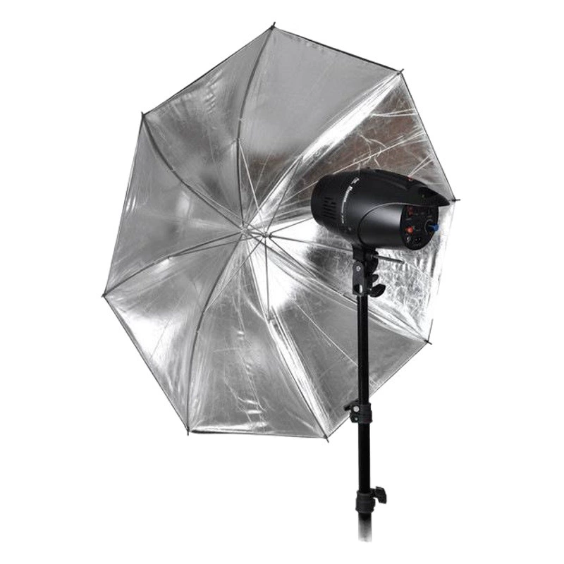 Фотографическое оборудование фабрики прямых продаж снаружи черный внутренний серебряный светоотражающие зонт 43 дюйма 110 см фотографический зонт