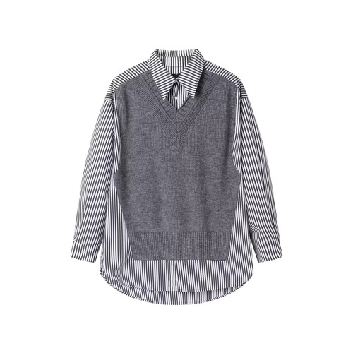 Slimming Ladies Knit Sleeveless Backless V-Neck Cardigan Open Front Sweater for Spring and Autumn