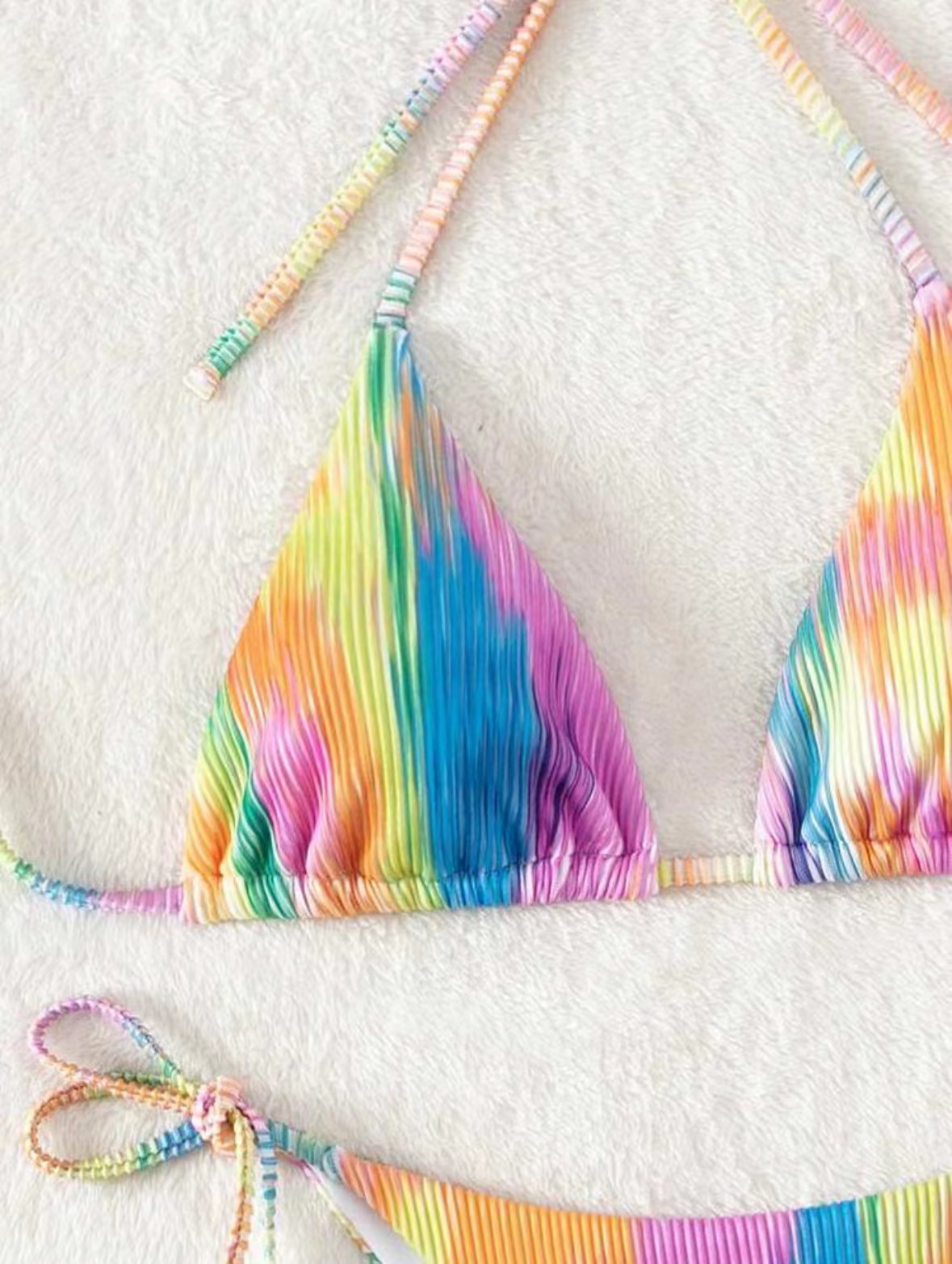 Women's Two Piece Swimsuit Set New Style Bikini Special Fabric Swimwear_ecoleips.com