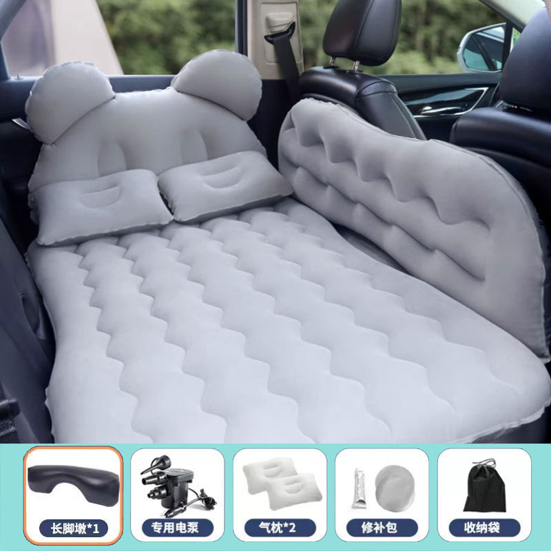 車のインフレータブルベッドsuv自動車通用折りたたみ厚い植毛後列専用横になることができます。|undefined