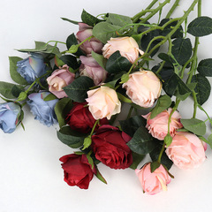 3頭奧斯汀玫瑰復古玫瑰仿真花乾花薔薇假花家居客廳婚慶裝飾花