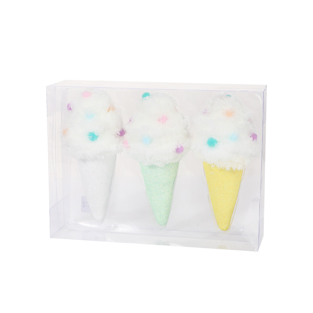 espuma de macaron helado caramelo decoración transfronteriza árbol de Navidad caliente decoración de imitación tarta de hielo colgante