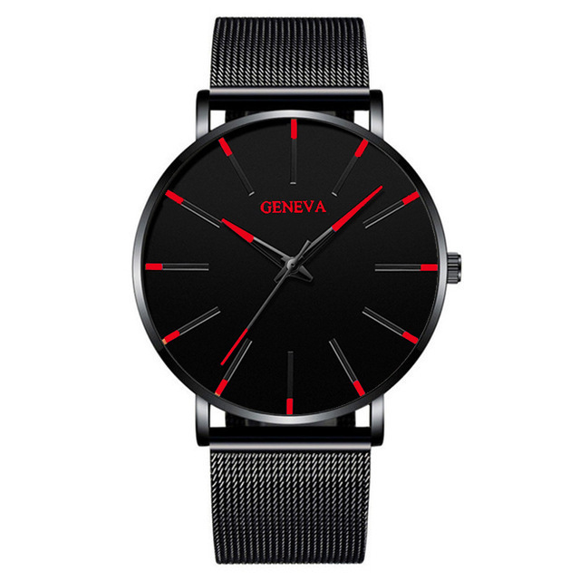 Relojes casuales para hombres de comercio exterior Moda Geneva Pareja para hombres y mujeres Simple Business Mesera Reloj de cuarzo