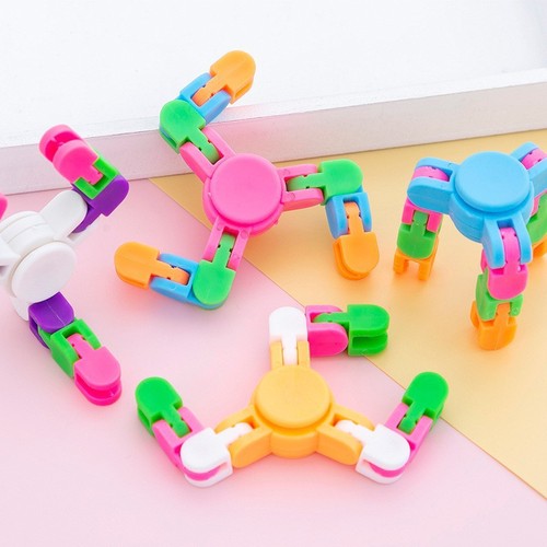 Creative Stress-Relief Chain Finger Fidget Toy Cross-Border Transforming Mechanical Fingertip Spinner Children's Gift Wholesale