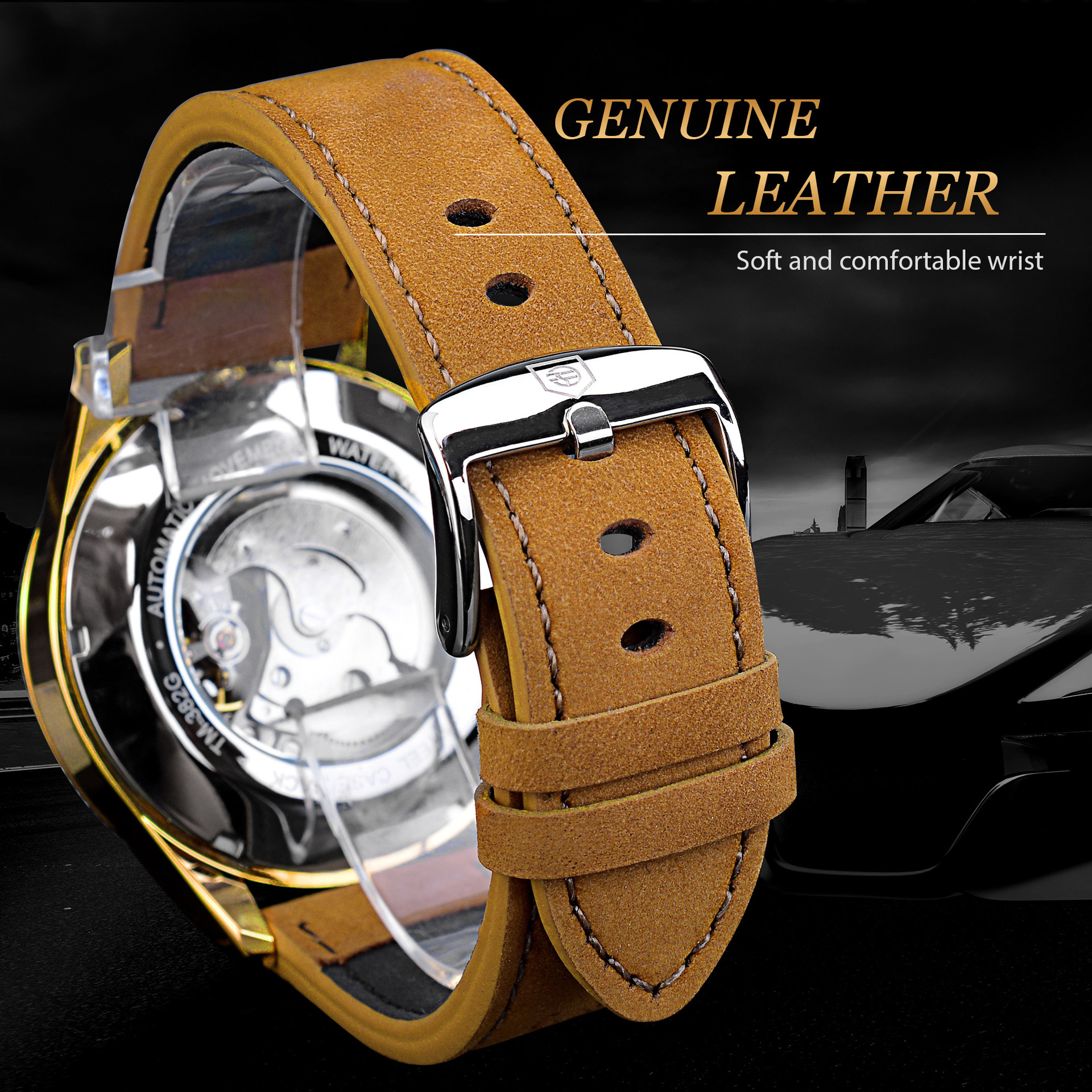 Forsing fully automatic mechanical watch, luminous, fashionable and casual men's watch with calendar new style_voghion.com