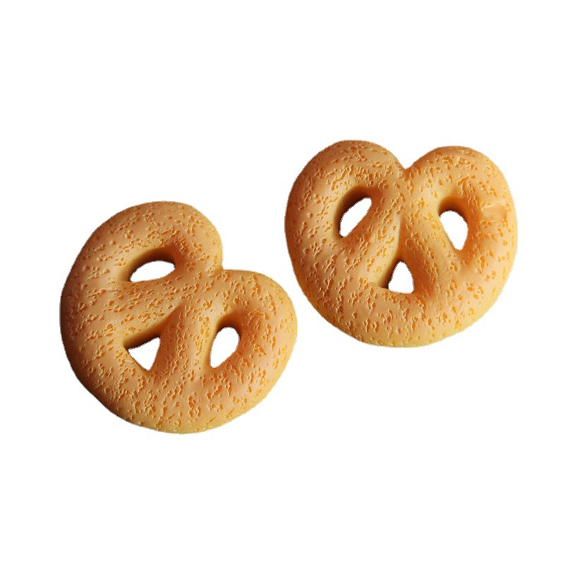 Gran simulación jishiguo alimentos y accesorios de juego resina pan anillo crema caja del teléfono DIY material