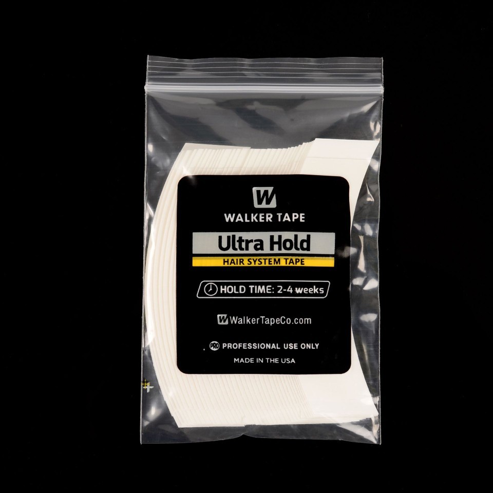 Cinta adhesiva para pelucas de extensiones de cabello sin costuras, paquete de 36 piezas, resistente al sudor, cinta biodegradable de doble cara para el cuidado del cabello rizado.