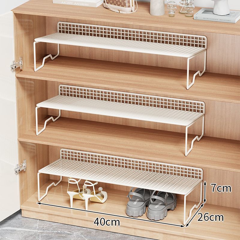 Estante de zapatos para ahorrar espacio para almacenar artefactos de zapatos caja de almacenamiento simple para almacenar estante de almacenamiento de cajas de zapatos con partición en capas dentro del gabinete de zapatos