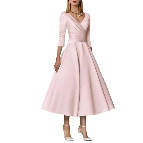 New European and American style dress with round neck, slim fit, waist-cinching, slimming long dress, elegant and versatile women's long dress