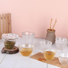 日式透明樹紋功夫茶具彩盒套裝家用加厚耐高溫水晶玻璃茶具套裝