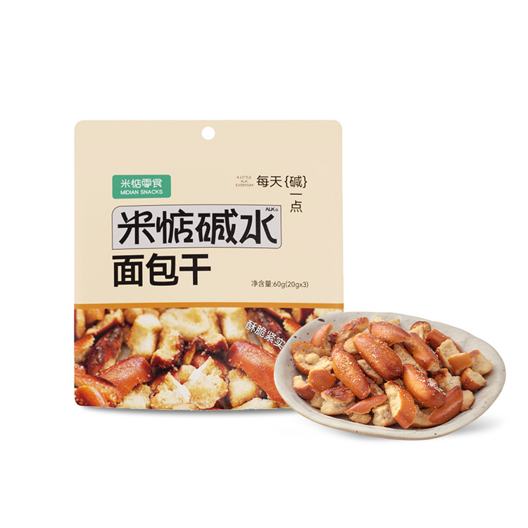 米はアルカリ水パンの乾燥海塩キャラメル味60g * 4包の麦香ショートニングスナックを心配している|undefined