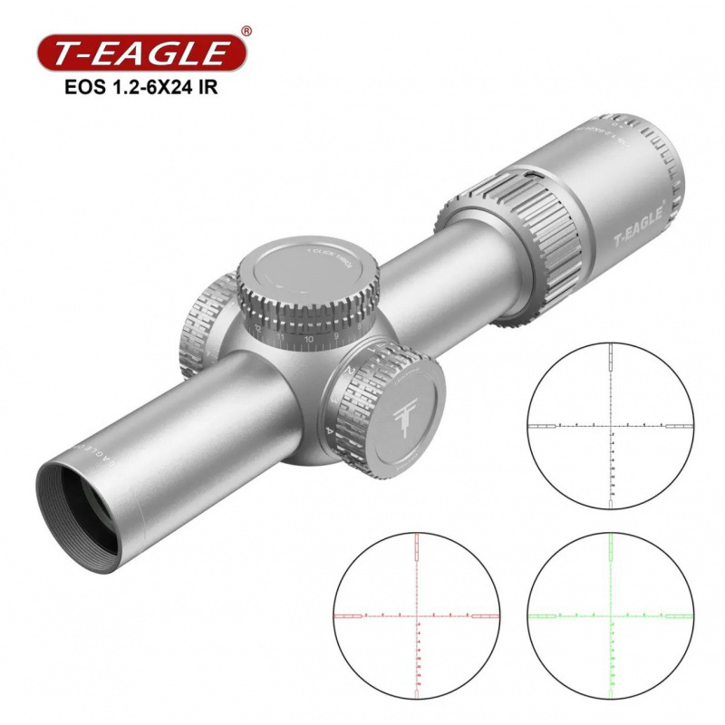 Visión nocturna de pared delgada gran ángulo de visión rápida de alta definición telescopio cruzado 1.2-6x espejo modelo de juguete de lanza