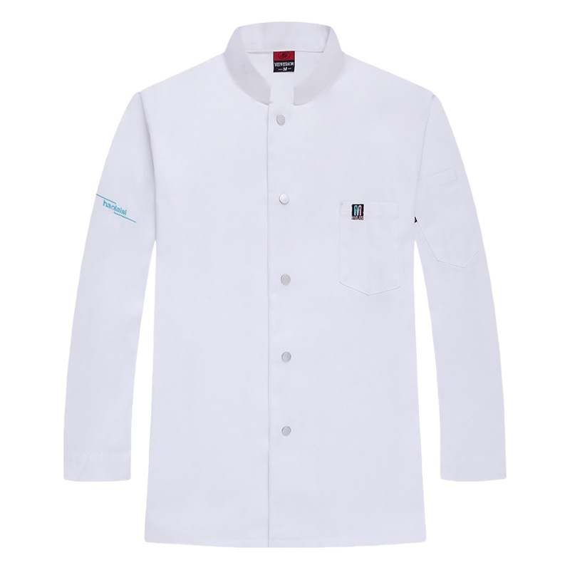 Chef ropa manga larga Otoño e Invierno ropa hombres y mujeres restaurante occidental cocina cantina hornear pastelería chef postre mono de manga tres cuartos