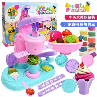 【工厂直销】冰淇淋彩泥橡皮泥工具套装黏土幼儿园女孩儿童玩具