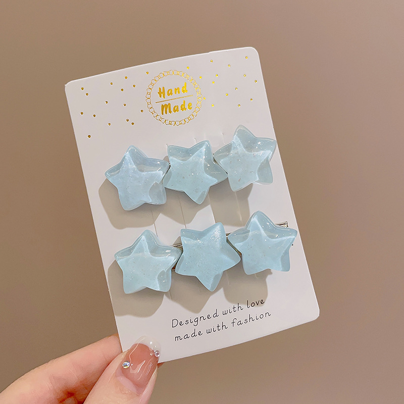 Clip de cabello coreano para adolescentes frente feminina broche clip de cabello rosa pequeño clip lateral dulce lindo tocado de cabello