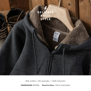 Imitation lamb cashmere coat cold-proof cashmere warm fleece-lined thickened zipper hooded winter plus size cotton-padded jacket jacket source wholesale