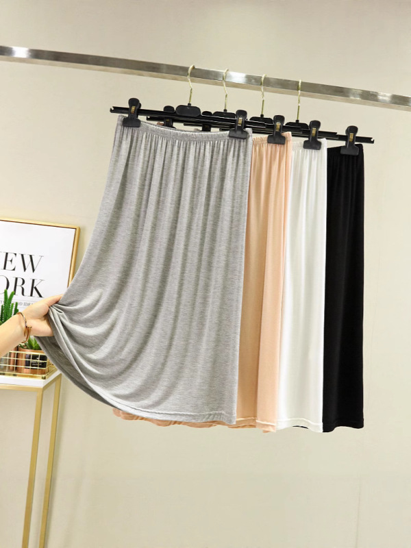 外国貿易の新しい女性用裏地付きボトムスカート、夏用ショートスカート、露出防止スカート、透け防止スカート、屋外で着用できるホームスカート|undefined