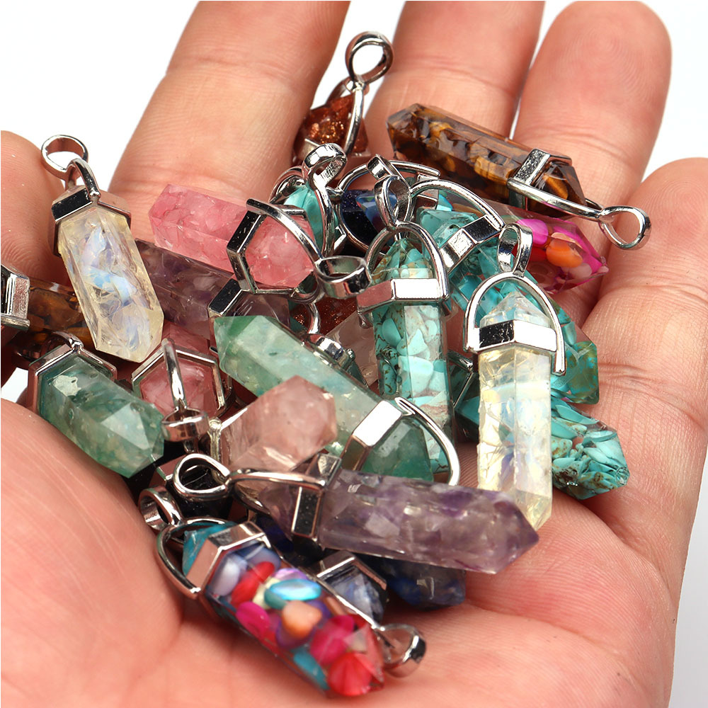 12g Weight Pendant, Rope Jewelry Making Type 8*32mm Jewelry Making Size DIY Jewelry Accessories Classification 1 Piece Quantity Crystal Material Hexagon prism Pattern Simple Style Style 1 Piece 8*32mm Crystal Hexagon Prism Pendant Rope 12