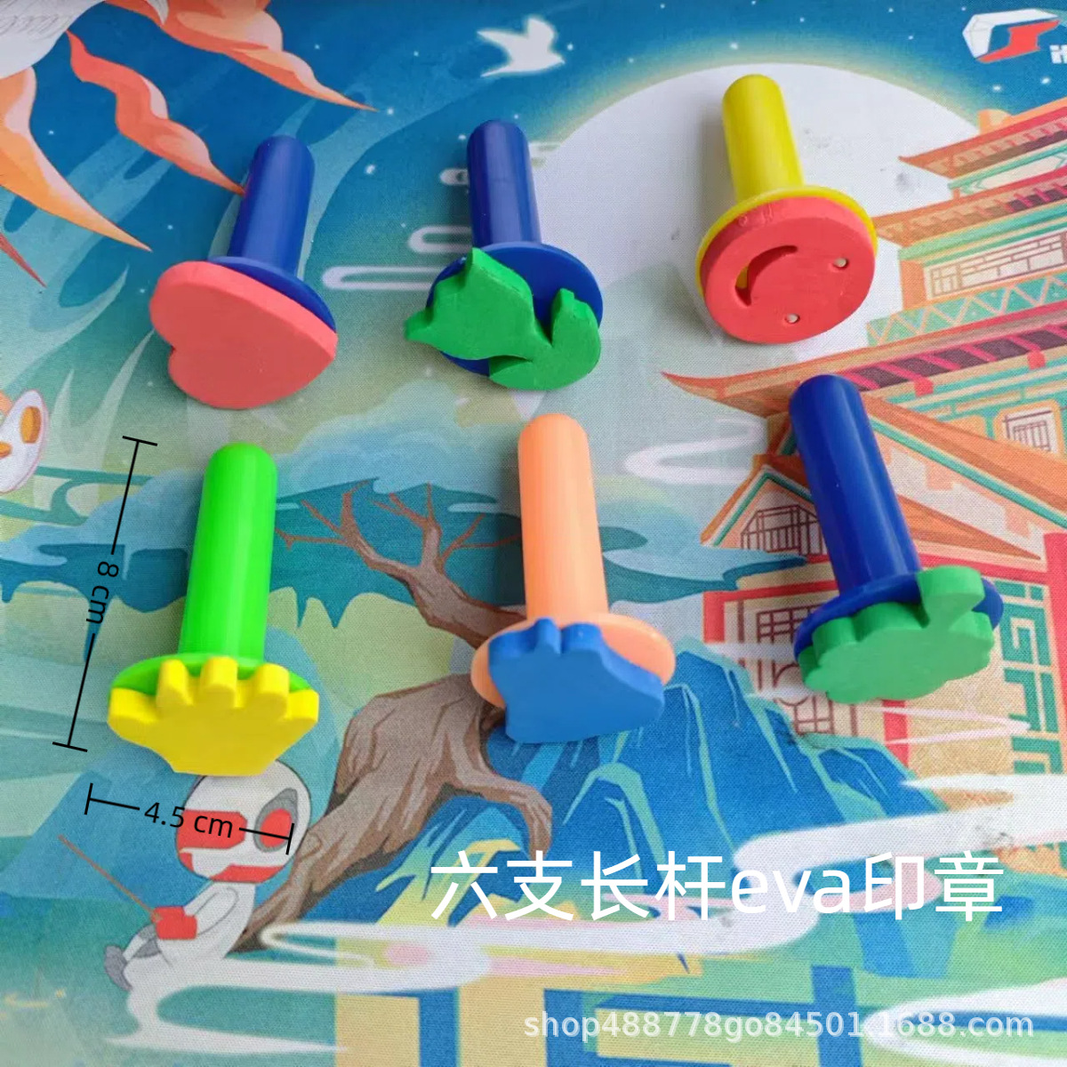 Fabricantes de pintura infantil al por mayor esponja pintura cepillo esponja sello cabeza de hongo EVA rodillo sello diy arte graffiti