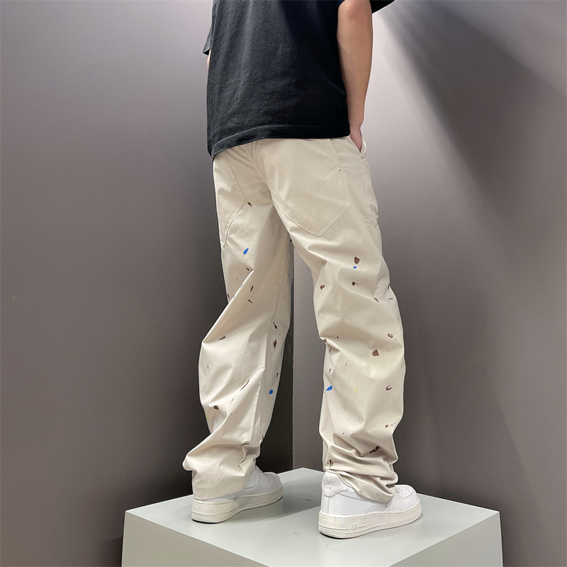 Herren Jeans Im Loose Fit High Street Stil Robuste Freizeithose_voghion.com