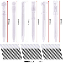 Factory New Crystal Droplet Glue Household Daily Use Stationery Multi-Style Magic Pens with Refills Cylindrical Pen Silicone Mold