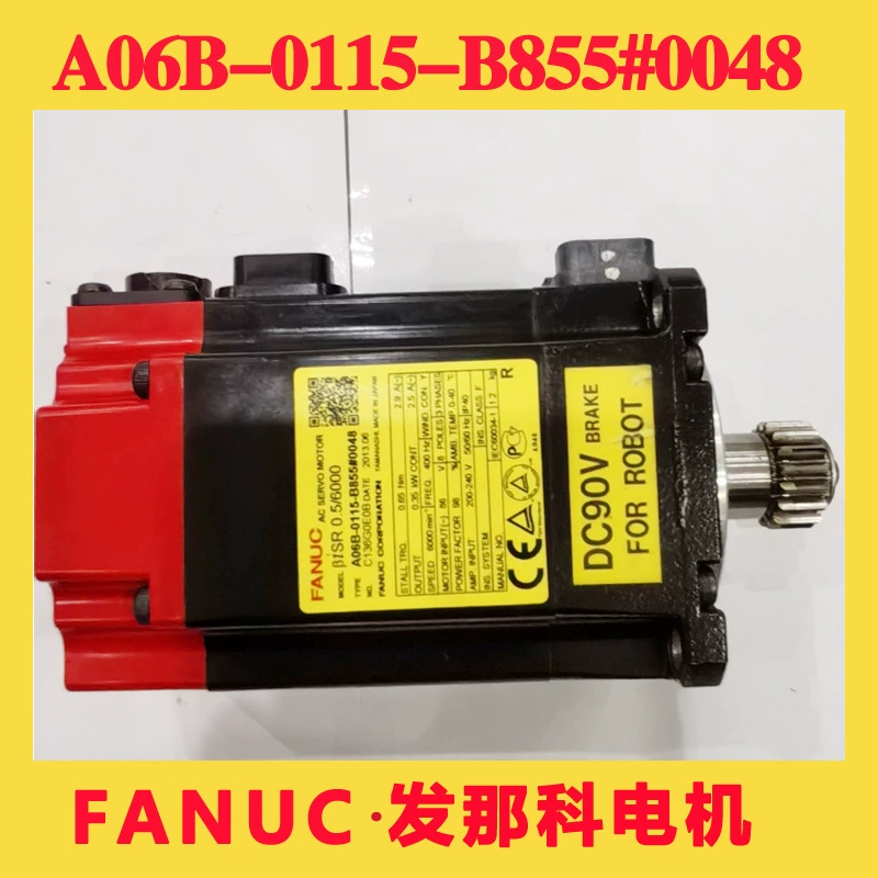 Используется Fanuc робот-серводвигатель A06B-0115-B855 #0048 FANUC Манипулятор