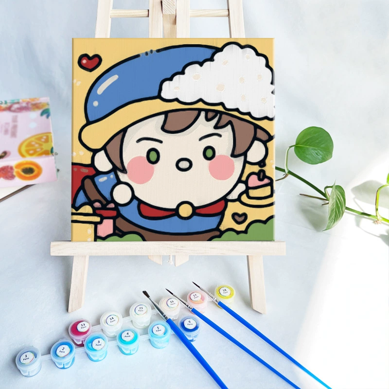 Цифровая масляная живопись 20*20 Детский мультфильм DIY handmade-painted декоративная картина последующего поколения дистрибьютор 제조업체 específicos
