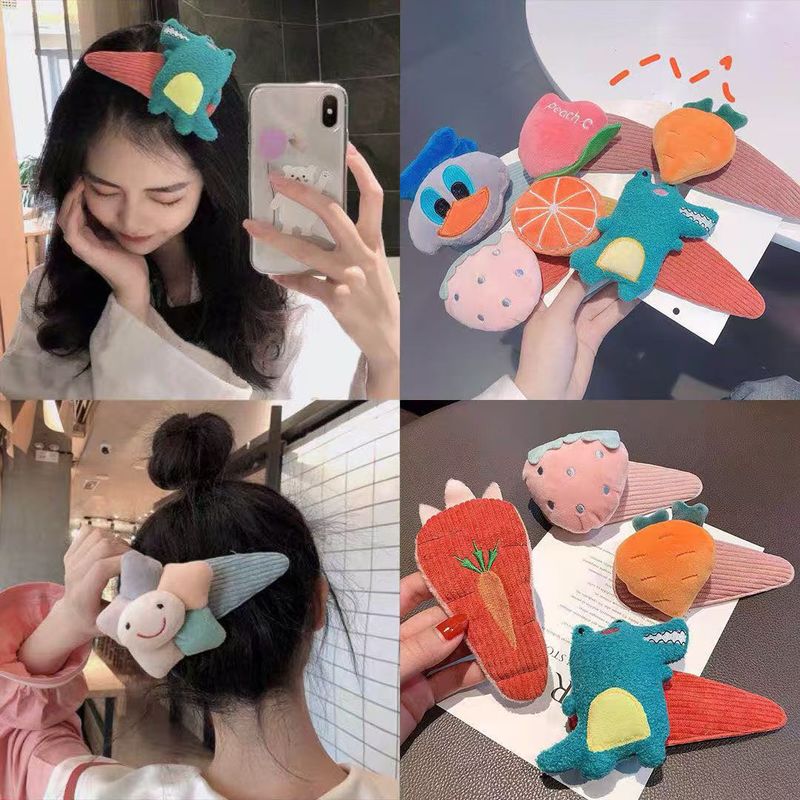 ネットセレブ洗顔前髪ヘアピンかわいい恐竜額bbクリップヘアピンクリップヘアエッジクリップ韓国ヘアアクセサリー|undefined