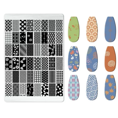 Dırnaq bəzəkləri Plates for Painting, New Designs - dk-087
